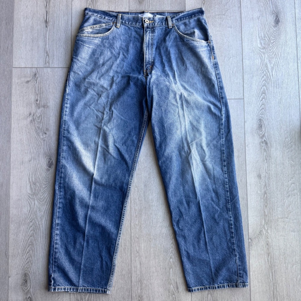 Vintage Levis SilverTab Baggy Jeans Mens 36x32 Blue Wide Leg Denim Y2K 0408